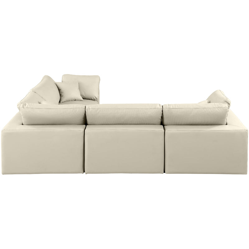 Diamond Modern Furniture Meridian Sectionals Stationary 188Cream-Sec4C IMAGE 5