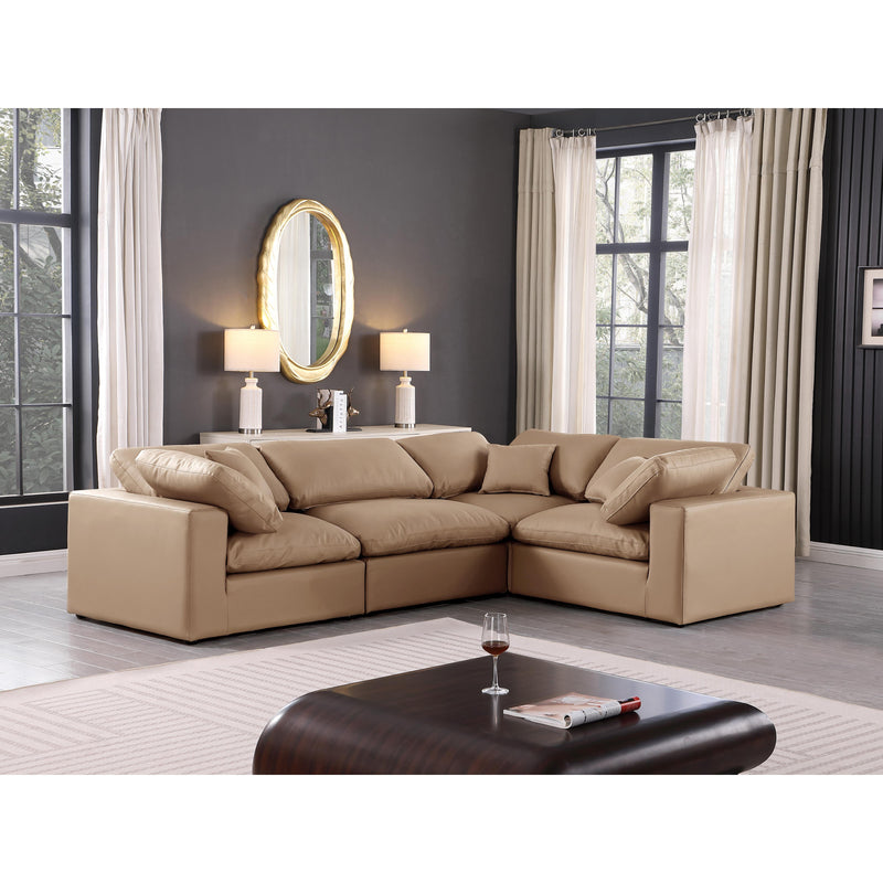 Diamond Modern Furniture Meridian Sectionals Stationary 188Tan-Sec4C IMAGE 2