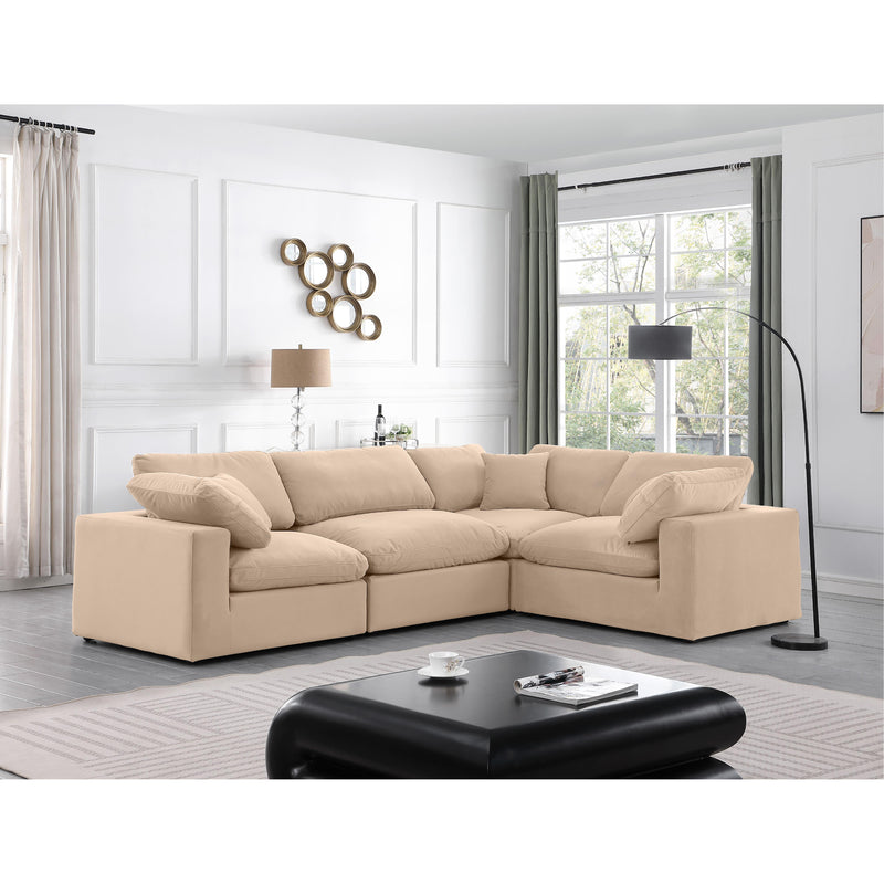 Diamond Modern Furniture Meridian Sectionals Stationary 189Beige-Sec4C IMAGE 2