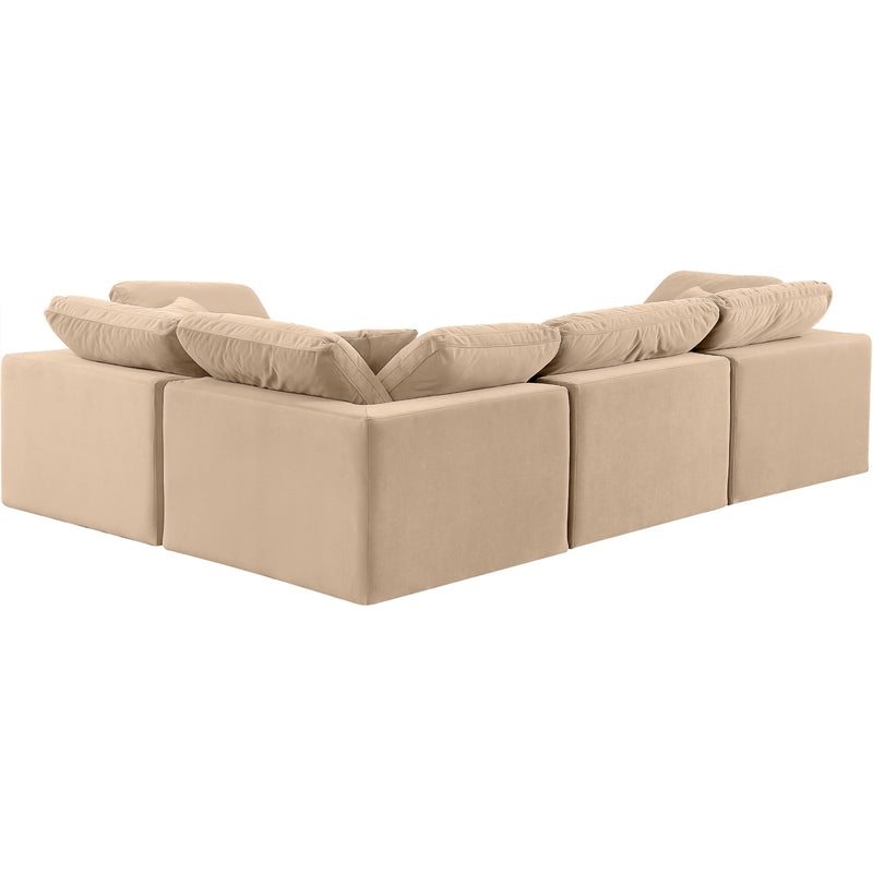 Diamond Modern Furniture Meridian Sectionals Stationary 189Beige-Sec4C IMAGE 3