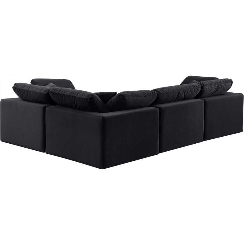 Diamond Modern Furniture Meridian Sectionals Stationary 189Black-Sec4C IMAGE 3