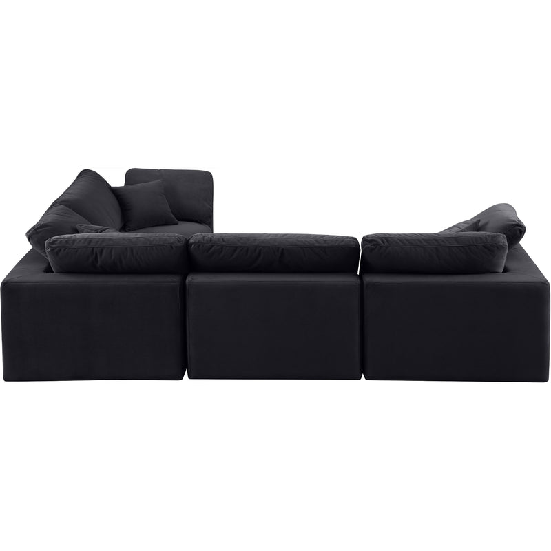 Diamond Modern Furniture Meridian Sectionals Stationary 189Black-Sec4C IMAGE 4