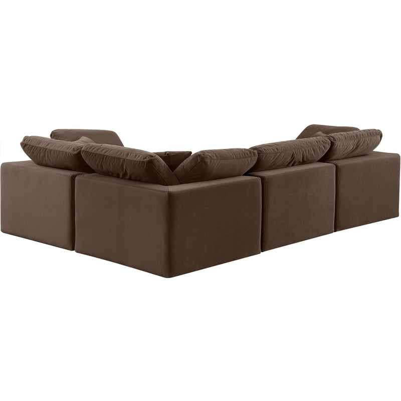 Diamond Modern Furniture Meridian Sectionals Stationary 189Brown-Sec4C IMAGE 3