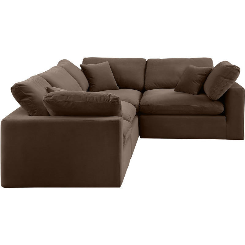 Diamond Modern Furniture Meridian Sectionals Stationary 189Brown-Sec4C IMAGE 5