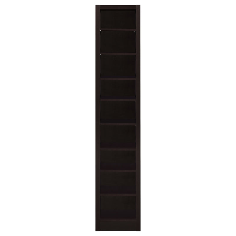 Eliam 71-inch 9-shelf Bookcase Cappuccino