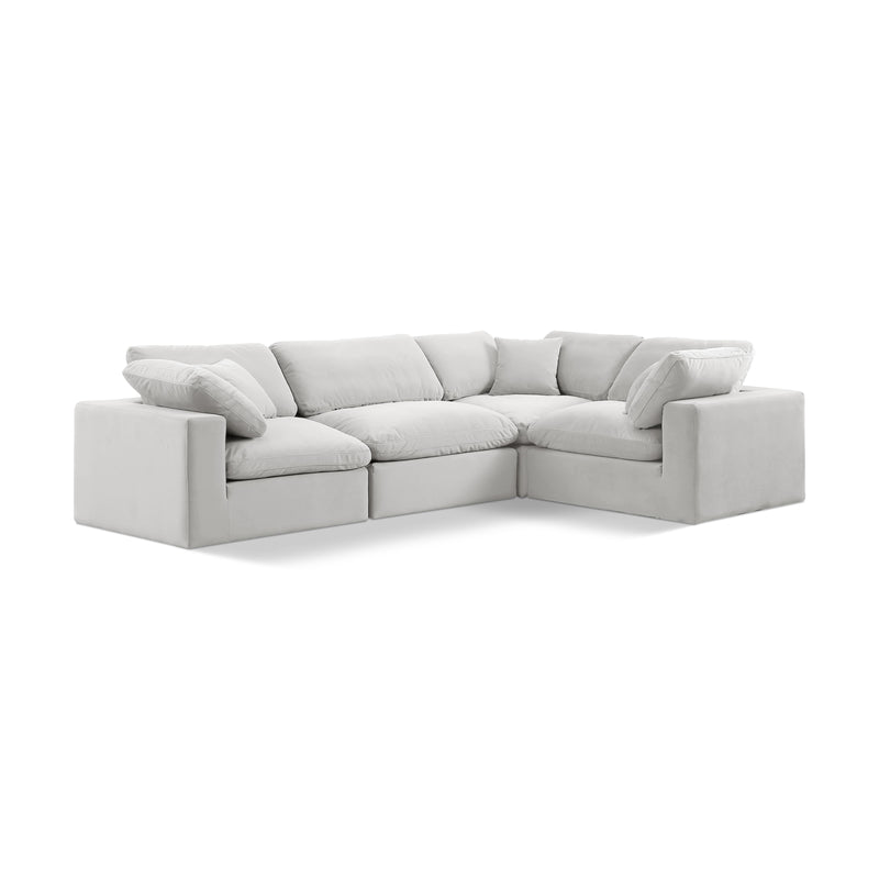 Diamond Modern Furniture Meridian Sectionals Stationary 189Cream-Sec4C IMAGE 1