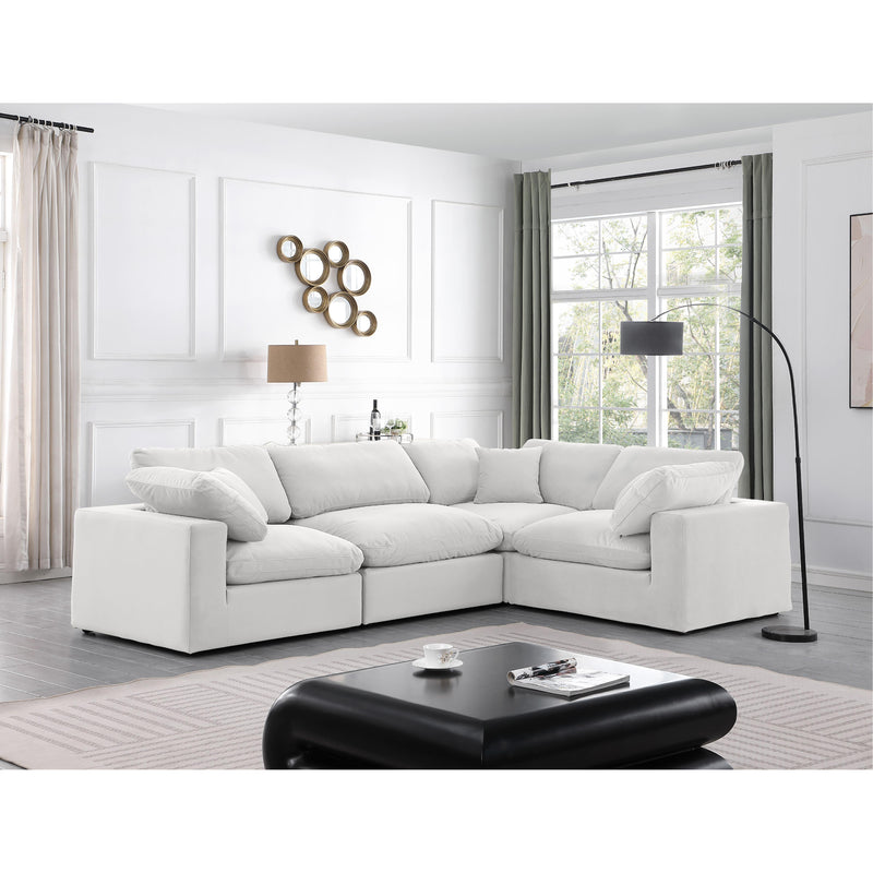 Diamond Modern Furniture Meridian Sectionals Stationary 189Cream-Sec4C IMAGE 2