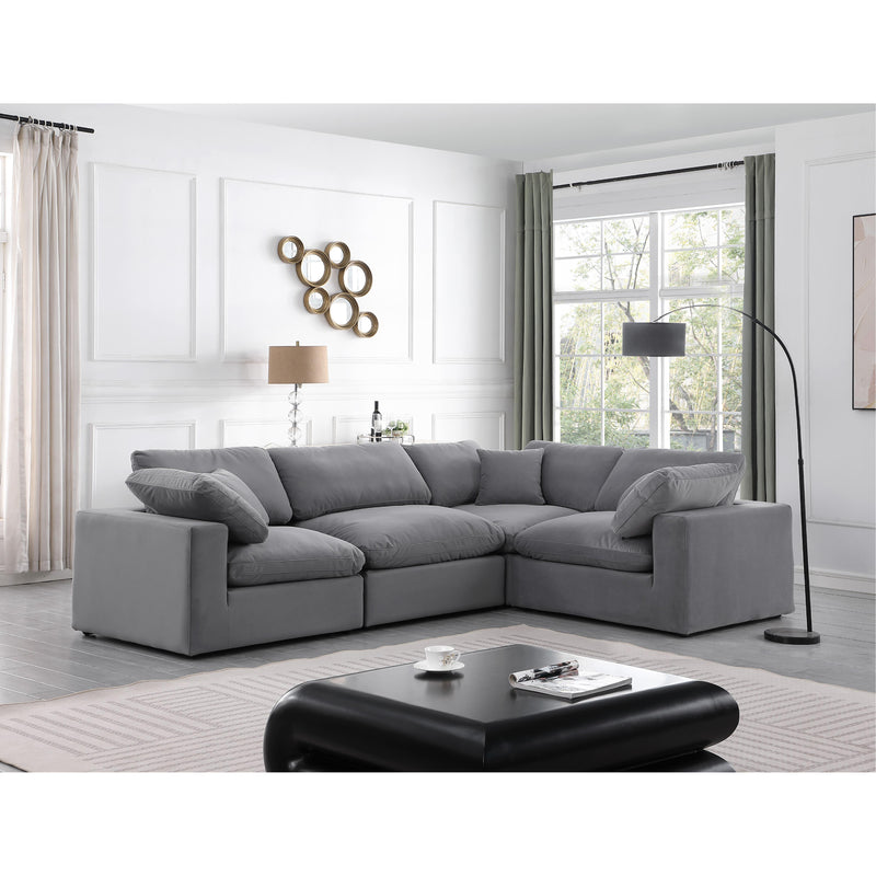 Diamond Modern Furniture Meridian Sectionals Stationary 189Grey-Sec4C IMAGE 2