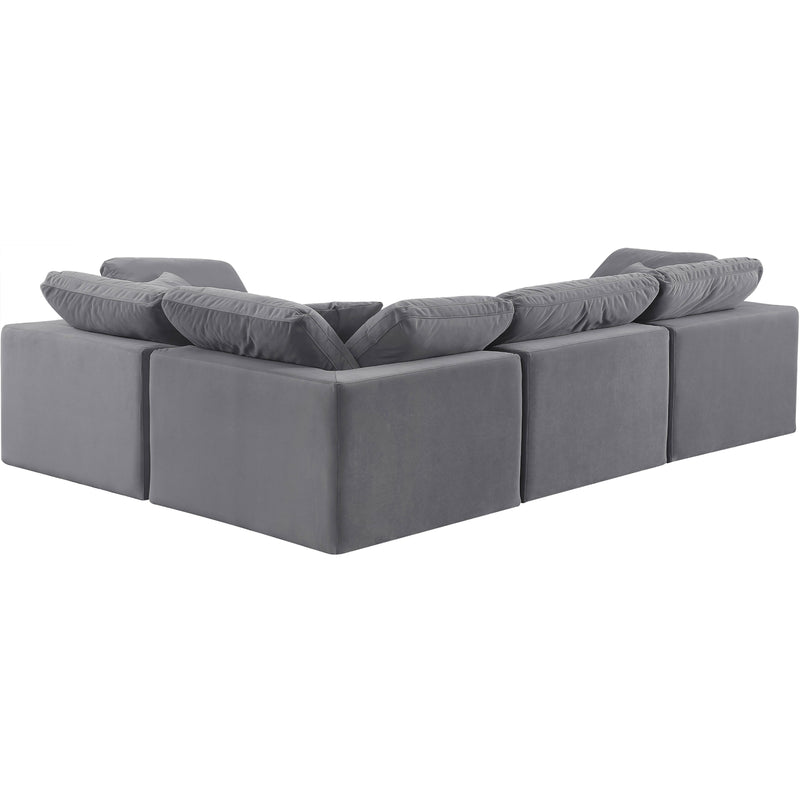 Diamond Modern Furniture Meridian Sectionals Stationary 189Grey-Sec4C IMAGE 3