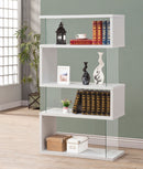 Emelle 63-inch 4-shelf Glass Panel Bookshelf Black