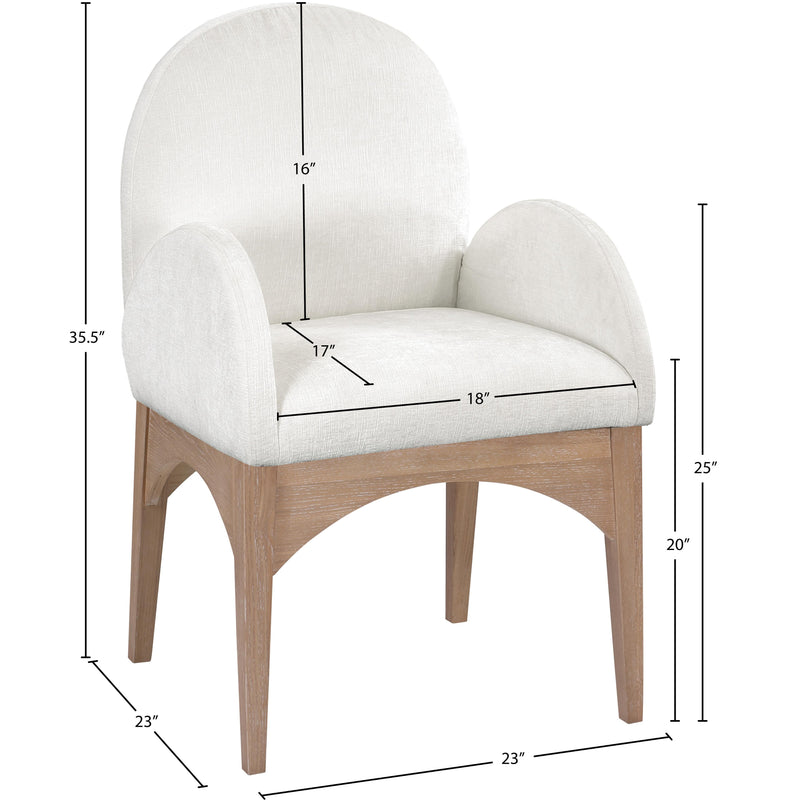 Diamond Modern Furniture Meridian Dining Seating Chairs 377Cream-AC IMAGE 10