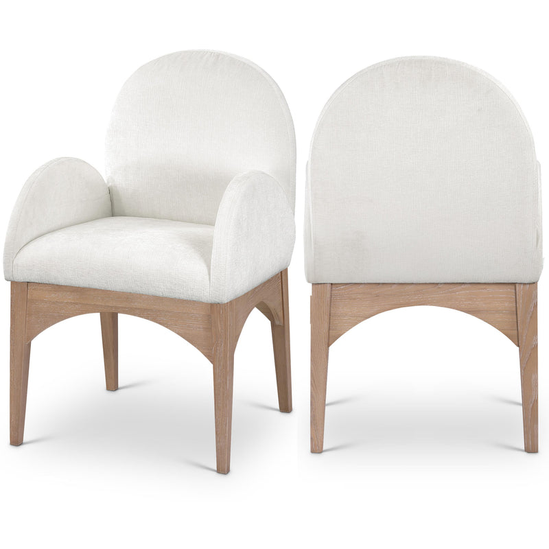 Diamond Modern Furniture Meridian Dining Seating Chairs 377Cream-AC IMAGE 1