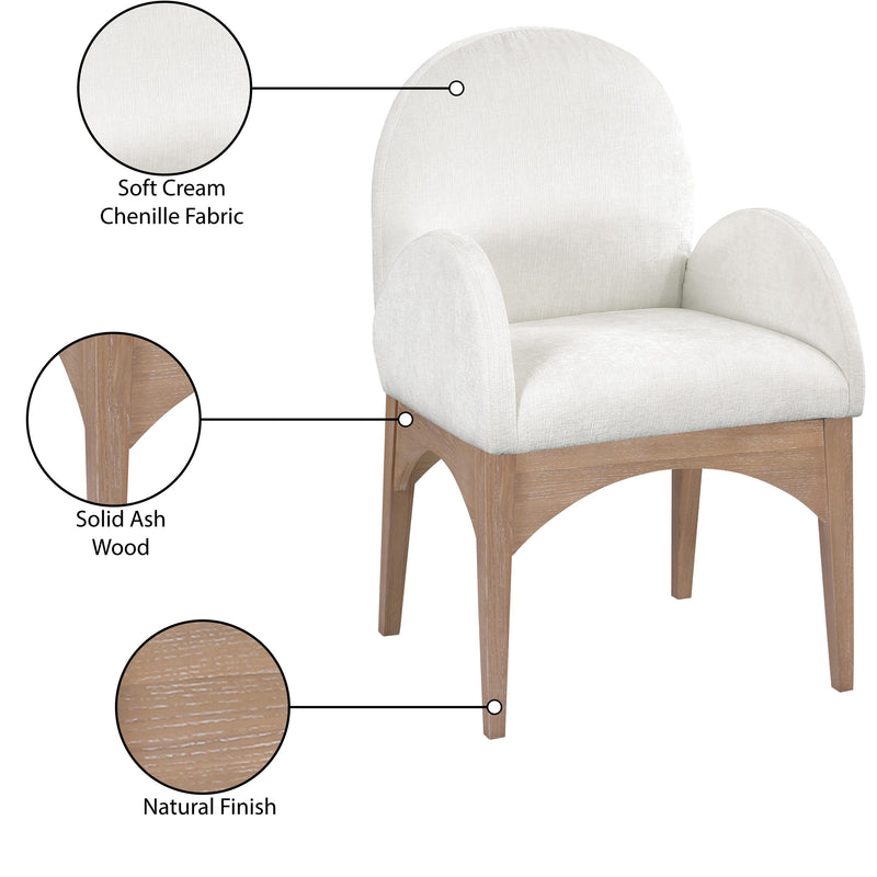 Diamond Modern Furniture Meridian Dining Seating Chairs 377Cream-AC IMAGE 9