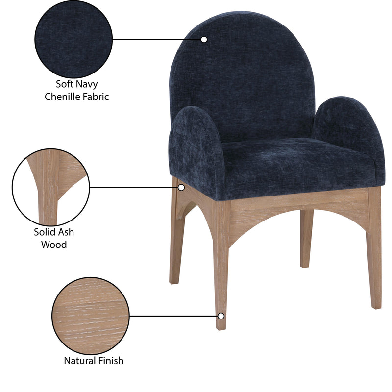 Diamond Modern Furniture Meridian Dining Seating Chairs 377Navy-AC IMAGE 9