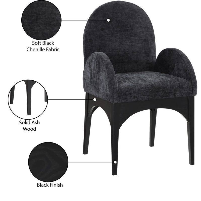 Diamond Modern Furniture Meridian Dining Seating Chairs 378Black-AC IMAGE 9