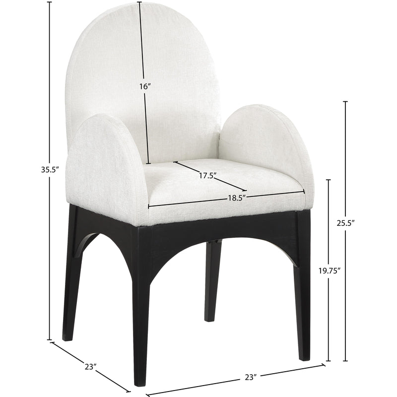 Diamond Modern Furniture Meridian Dining Seating Chairs 378Cream-AC IMAGE 10