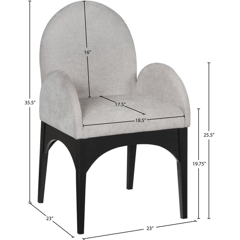 Diamond Modern Furniture Meridian Dining Seating Chairs 378Grey-AC IMAGE 10