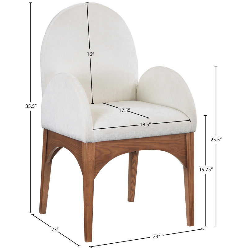 Diamond Modern Furniture Meridian Dining Seating Chairs 379Cream-AC IMAGE 10