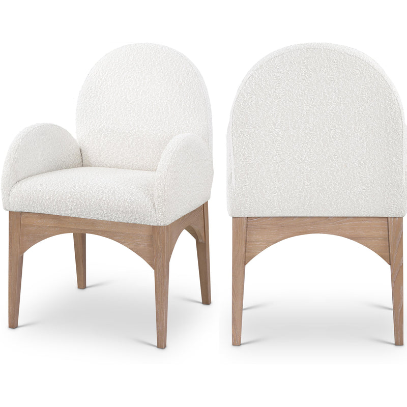 Diamond Modern Furniture Meridian Dining Seating Chairs 380Cream-AC IMAGE 1