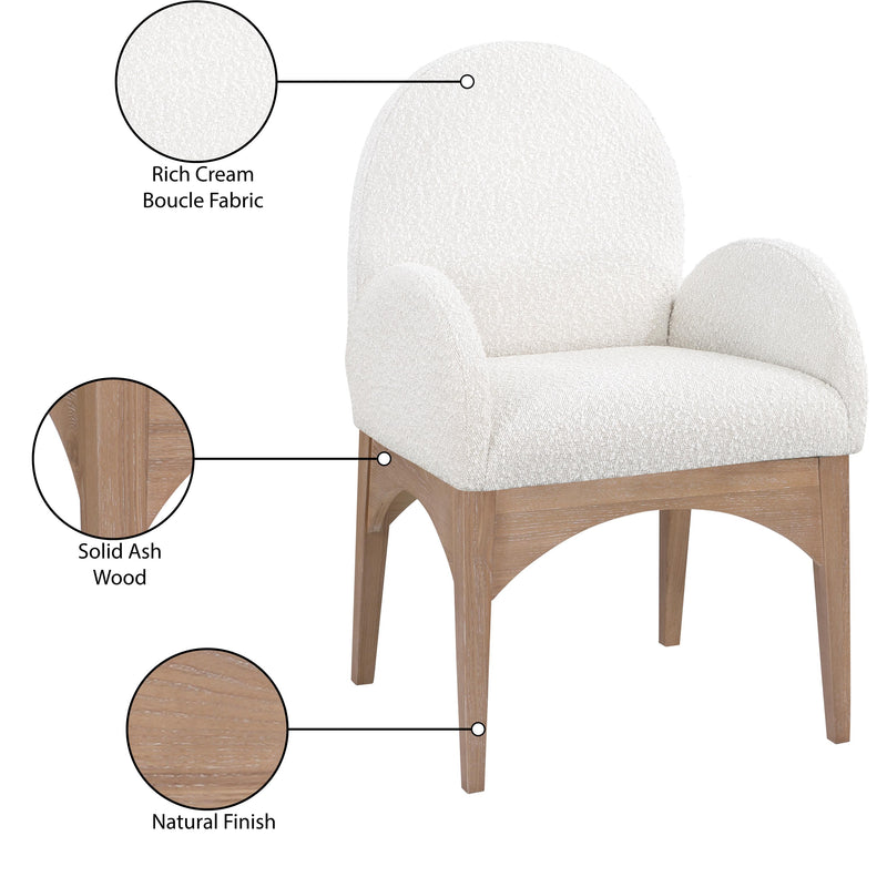 Diamond Modern Furniture Meridian Dining Seating Chairs 380Cream-AC IMAGE 7