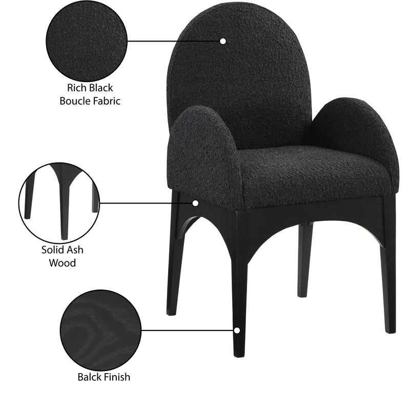 Diamond Modern Furniture Meridian Dining Seating Chairs 381Black-AC IMAGE 9