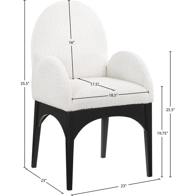 Diamond Modern Furniture Meridian Dining Seating Chairs 381Cream-AC IMAGE 10