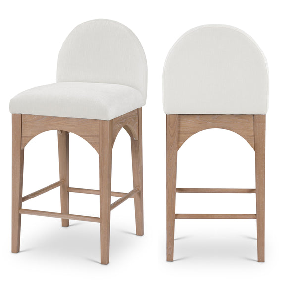 Diamond Modern Furniture Meridian Dining Seating Stools 390Cream-C IMAGE 1