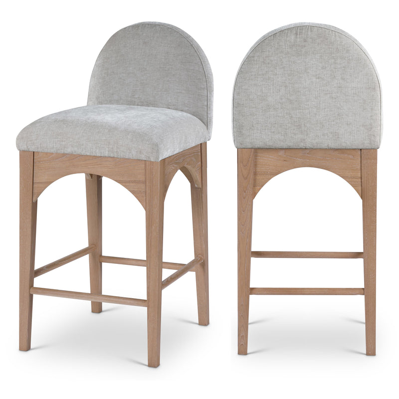 Diamond Modern Furniture Meridian Dining Seating Stools 390Grey-C IMAGE 1