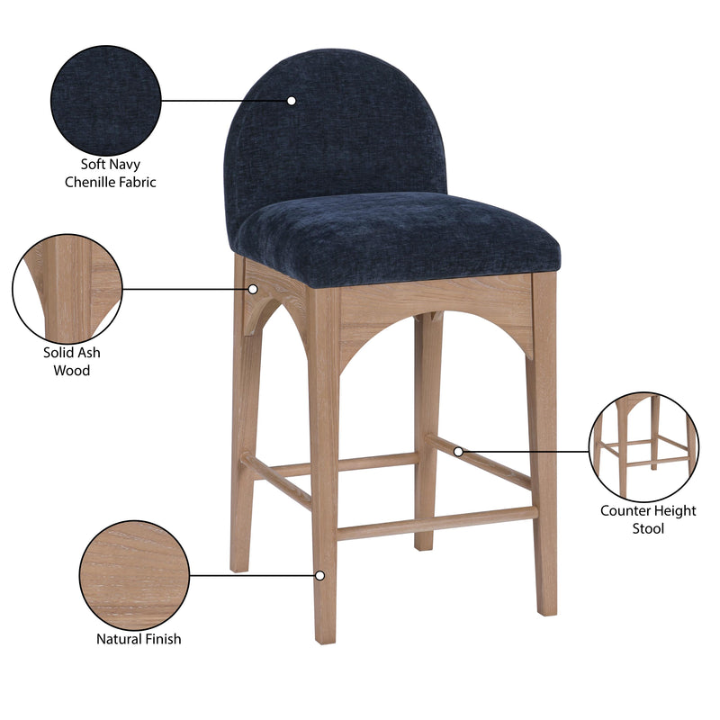 Diamond Modern Furniture Meridian Dining Seating Stools 390Navy-C IMAGE 9