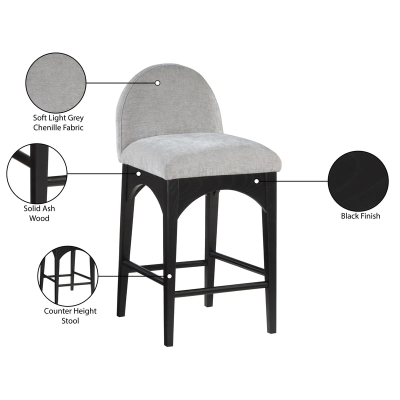 Diamond Modern Furniture Meridian Dining Seating Stools 392Grey-C IMAGE 9