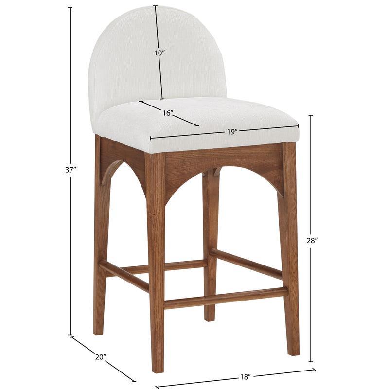 Diamond Modern Furniture Meridian Dining Seating Stools 393Cream-C IMAGE 10