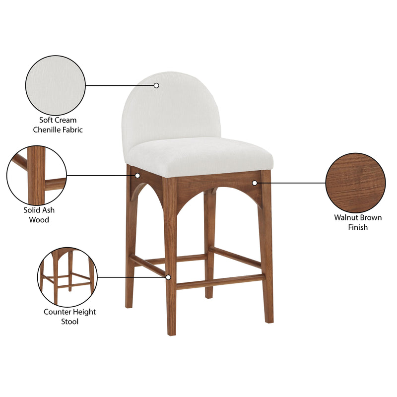 Diamond Modern Furniture Meridian Dining Seating Stools 393Cream-C IMAGE 9