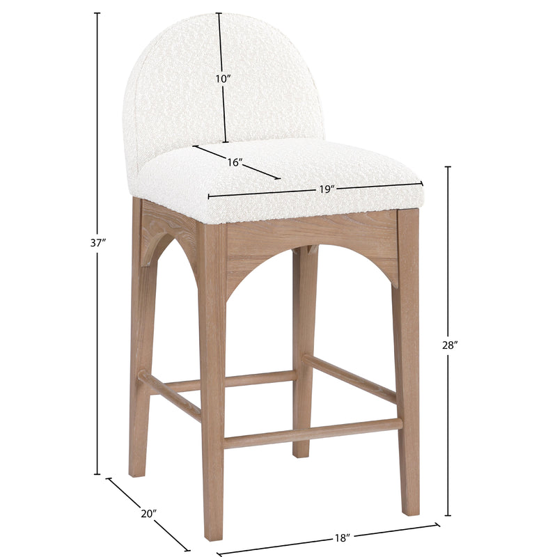 Diamond Modern Furniture Meridian Dining Seating Stools 394Cream-C IMAGE 10