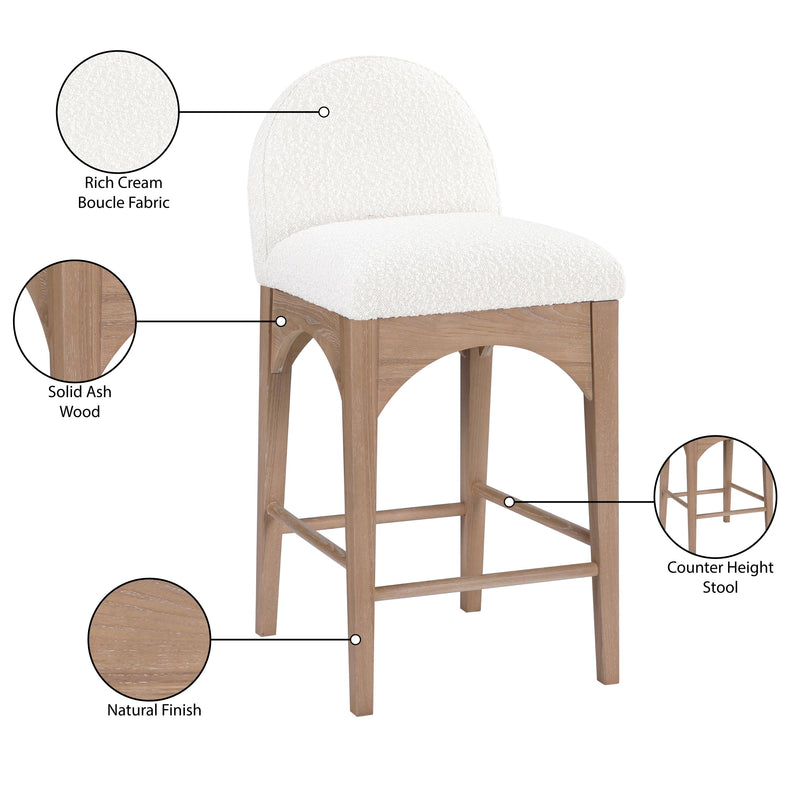 Diamond Modern Furniture Meridian Dining Seating Stools 394Cream-C IMAGE 9