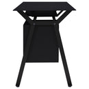 Weaving 55-inch 2-drawer Computer Desk Keyboard Tray Black