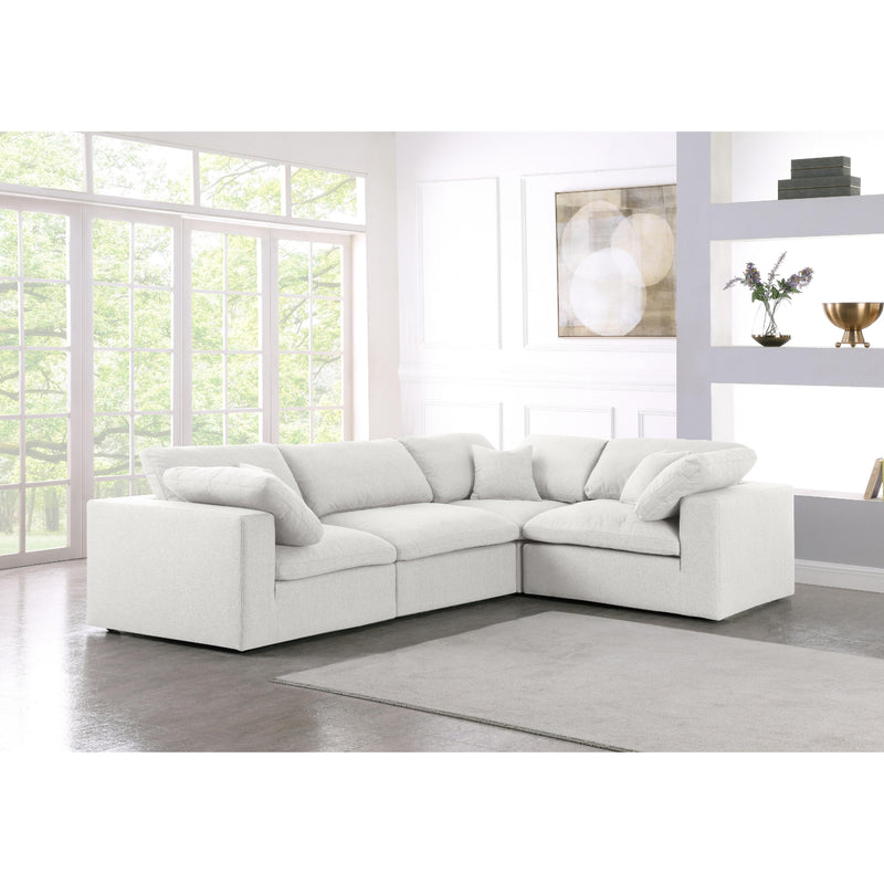 Diamond Modern Furniture Meridian Sectionals Stationary 601Cream-Sec4C IMAGE 2