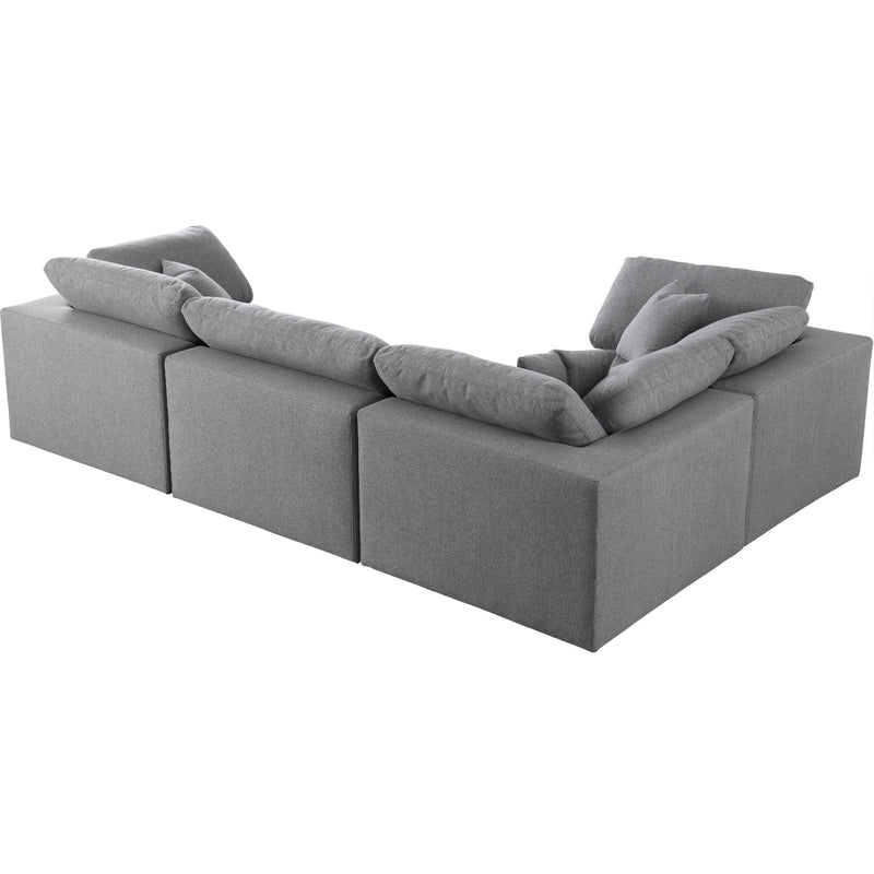 Diamond Modern Furniture Meridian Sectionals Stationary 601Grey-Sec4C IMAGE 3