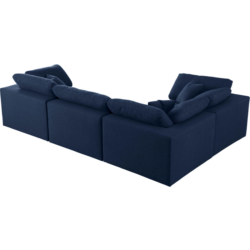 Diamond Modern Furniture Meridian Sectionals Stationary 601Navy-Sec4C IMAGE 3