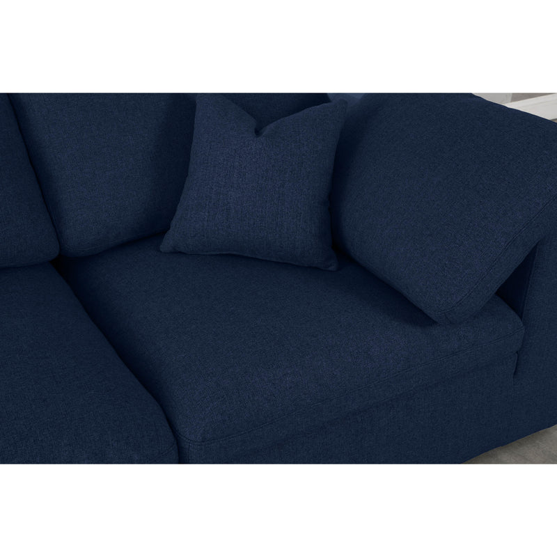 Diamond Modern Furniture Meridian Sectionals Stationary 601Navy-Sec4C IMAGE 4