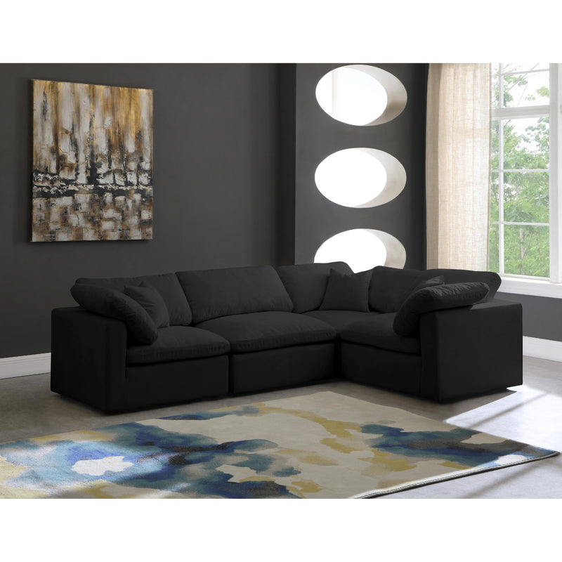 Diamond Modern Furniture Meridian Sectionals Stationary 602Black-Sec4C IMAGE 2