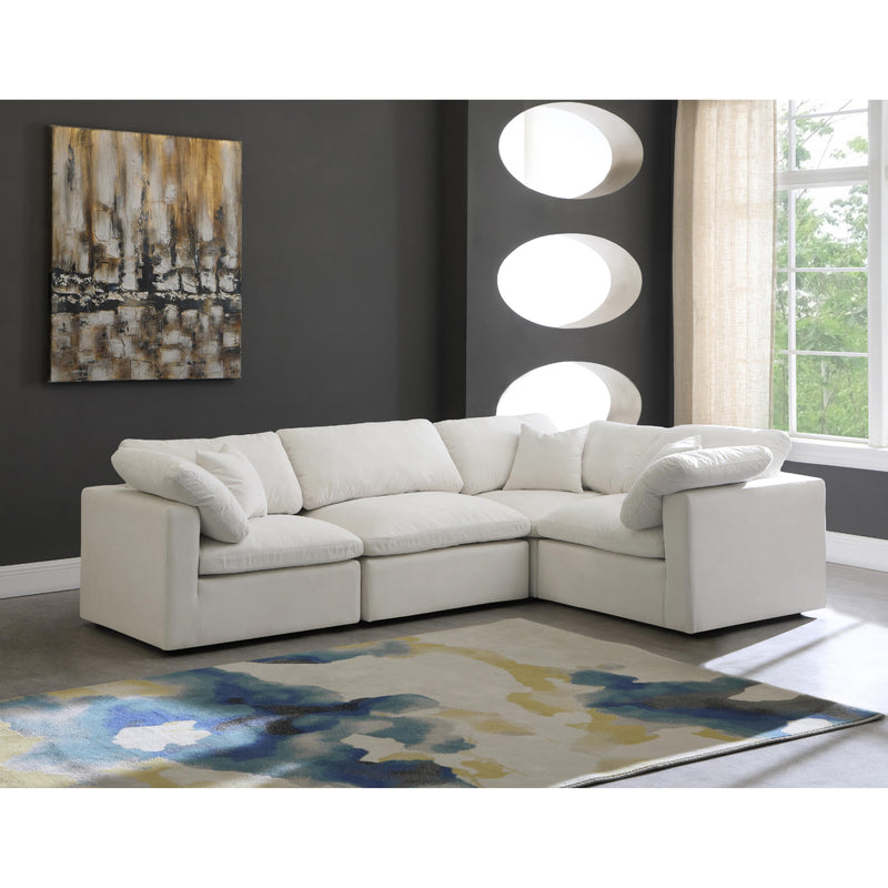 Diamond Modern Furniture Meridian Sectionals Stationary 602Cream-Sec4C IMAGE 2