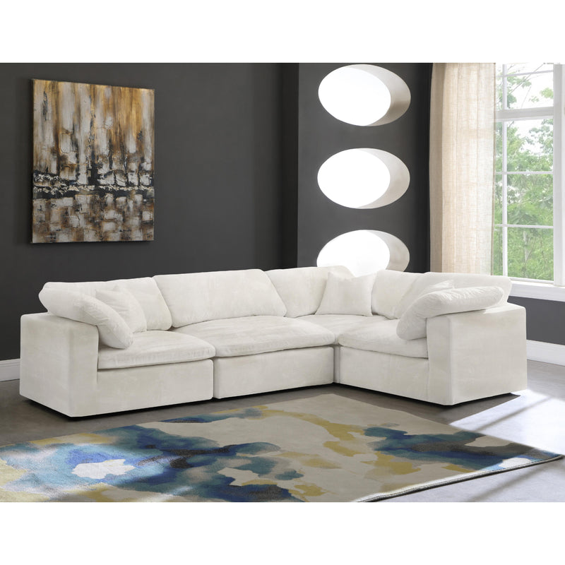 Diamond Modern Furniture Meridian Sectionals Stationary 634Cream-Sec4C IMAGE 2