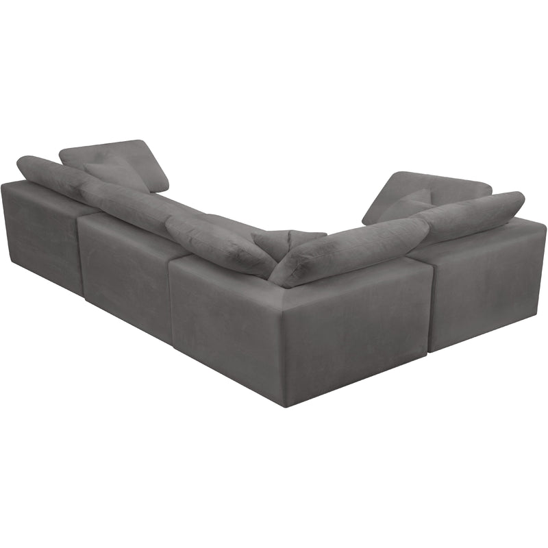 Diamond Modern Furniture Meridian Sectionals Stationary 634Grey-Sec4C IMAGE 3