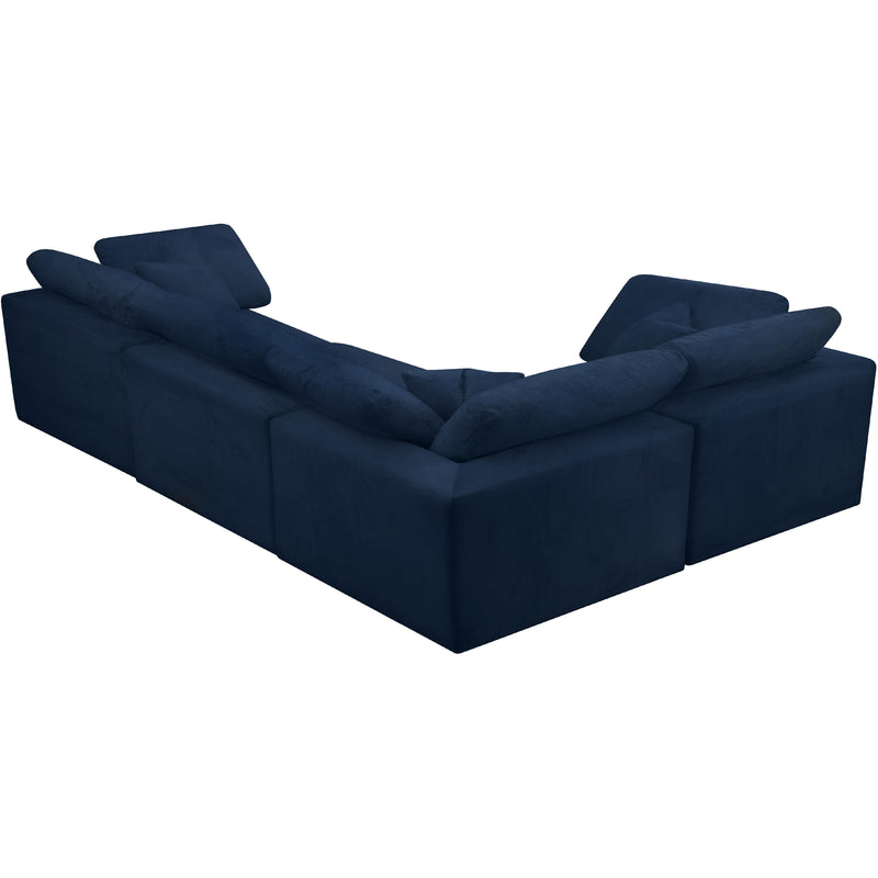 Diamond Modern Furniture Meridian Sectionals Stationary 634Navy-Sec4C IMAGE 3