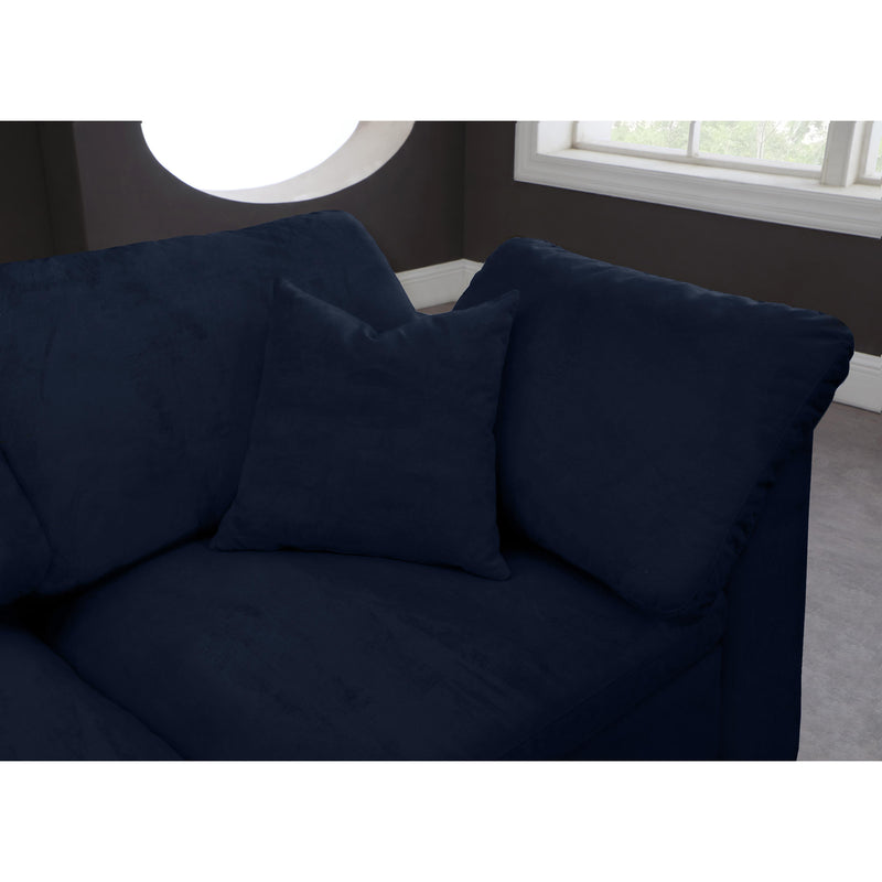 Diamond Modern Furniture Meridian Sectionals Stationary 634Navy-Sec4C IMAGE 5