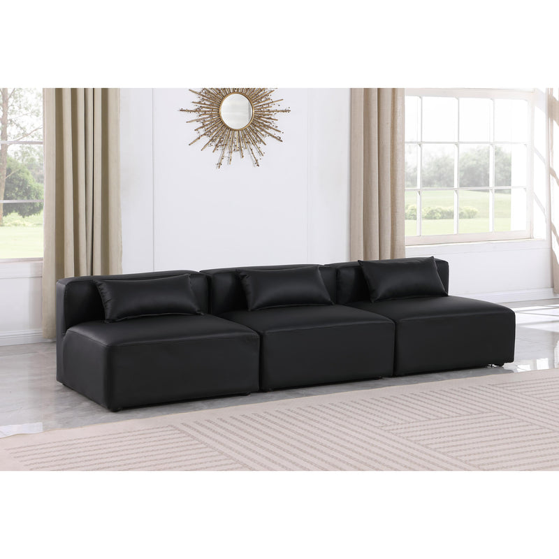 Diamond Modern Furniture Meridian Sofas Stationary 668Black-S108A IMAGE 2