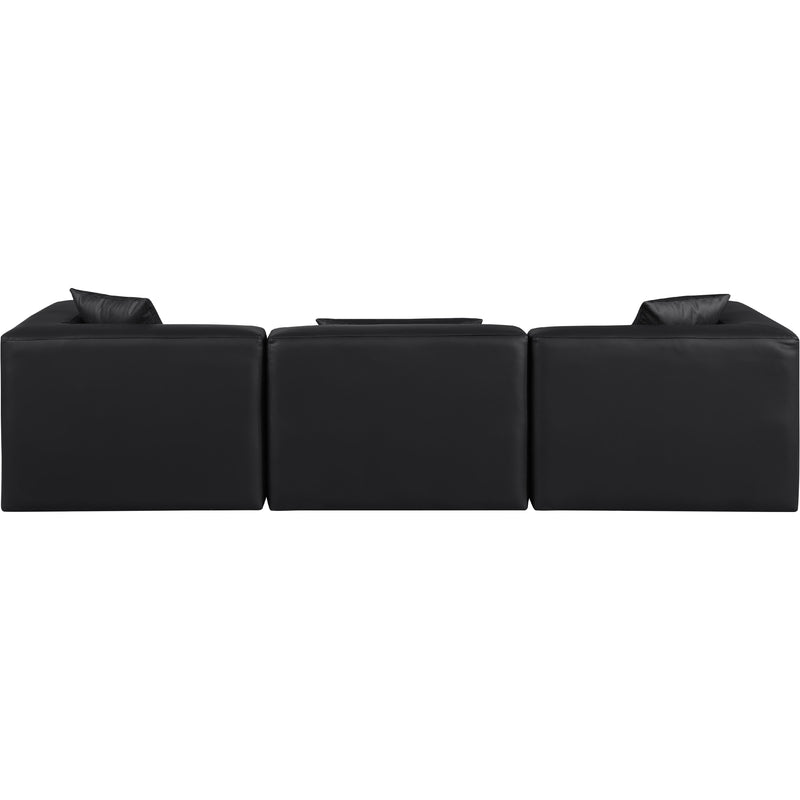 Diamond Modern Furniture Meridian Sofas Stationary 668Black-S108B IMAGE 3