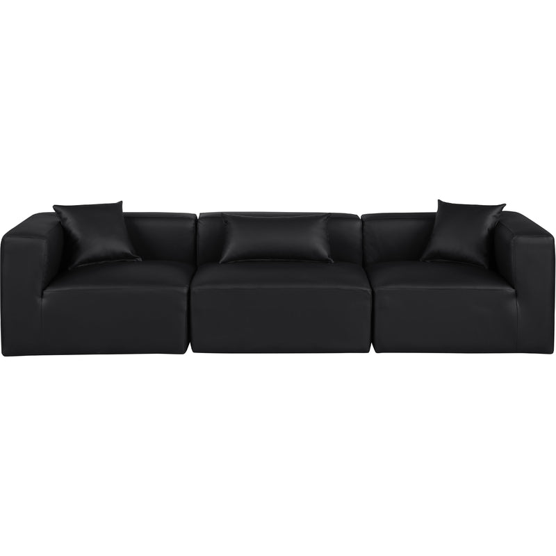 Diamond Modern Furniture Meridian Sofas Stationary 668Black-S108B IMAGE 4