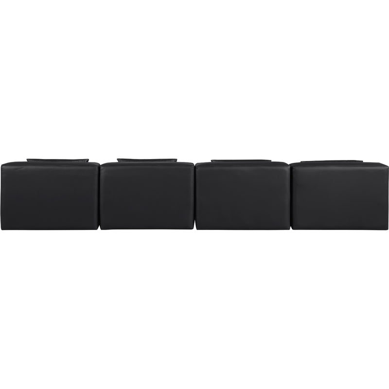 Diamond Modern Furniture Meridian Sofas Stationary 668Black-S144A IMAGE 3