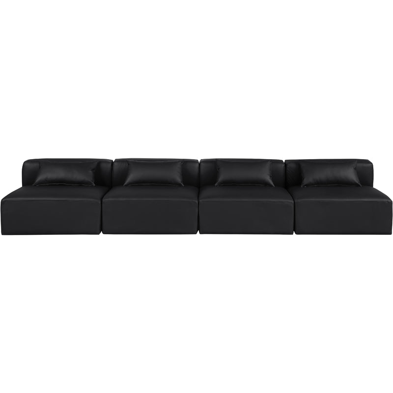 Diamond Modern Furniture Meridian Sofas Stationary 668Black-S144A IMAGE 4